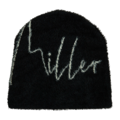 MoHair Signature Beanie B/W